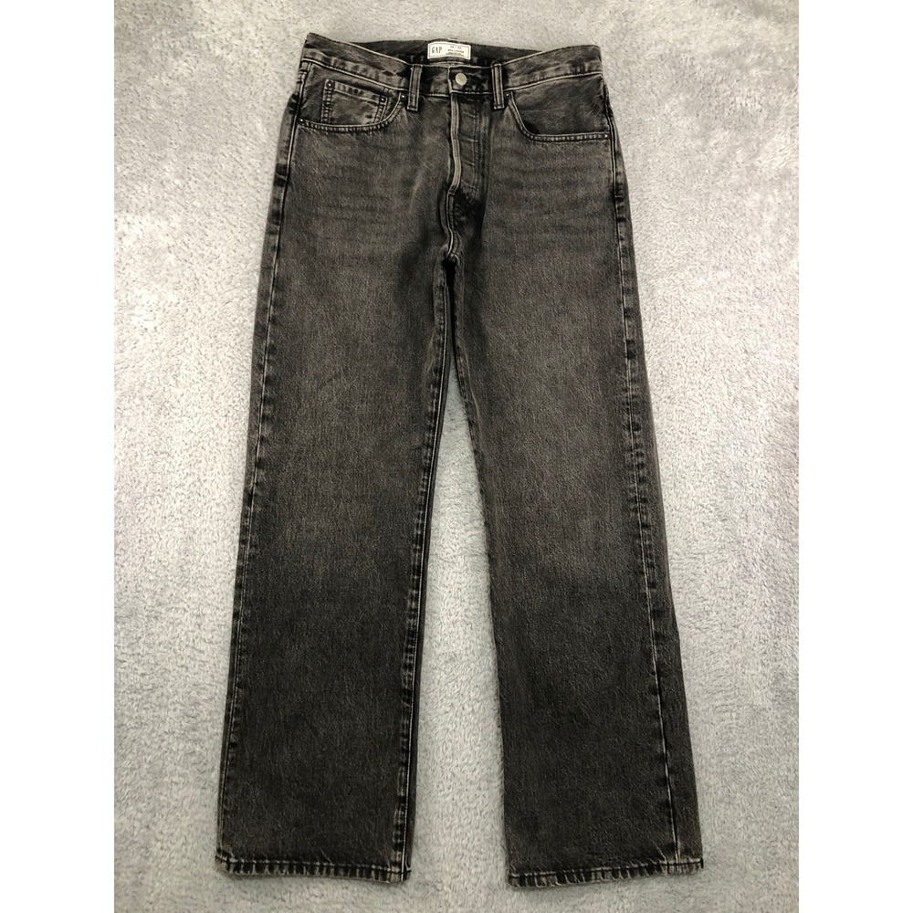 GAP Jeans Men 32x30 (Tag 30x30) Black 90s Loose Denim